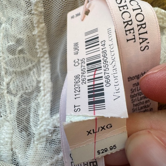 Victoria's Secret Boho Floral Embroidery Thong Panty - Picture 4 of 7